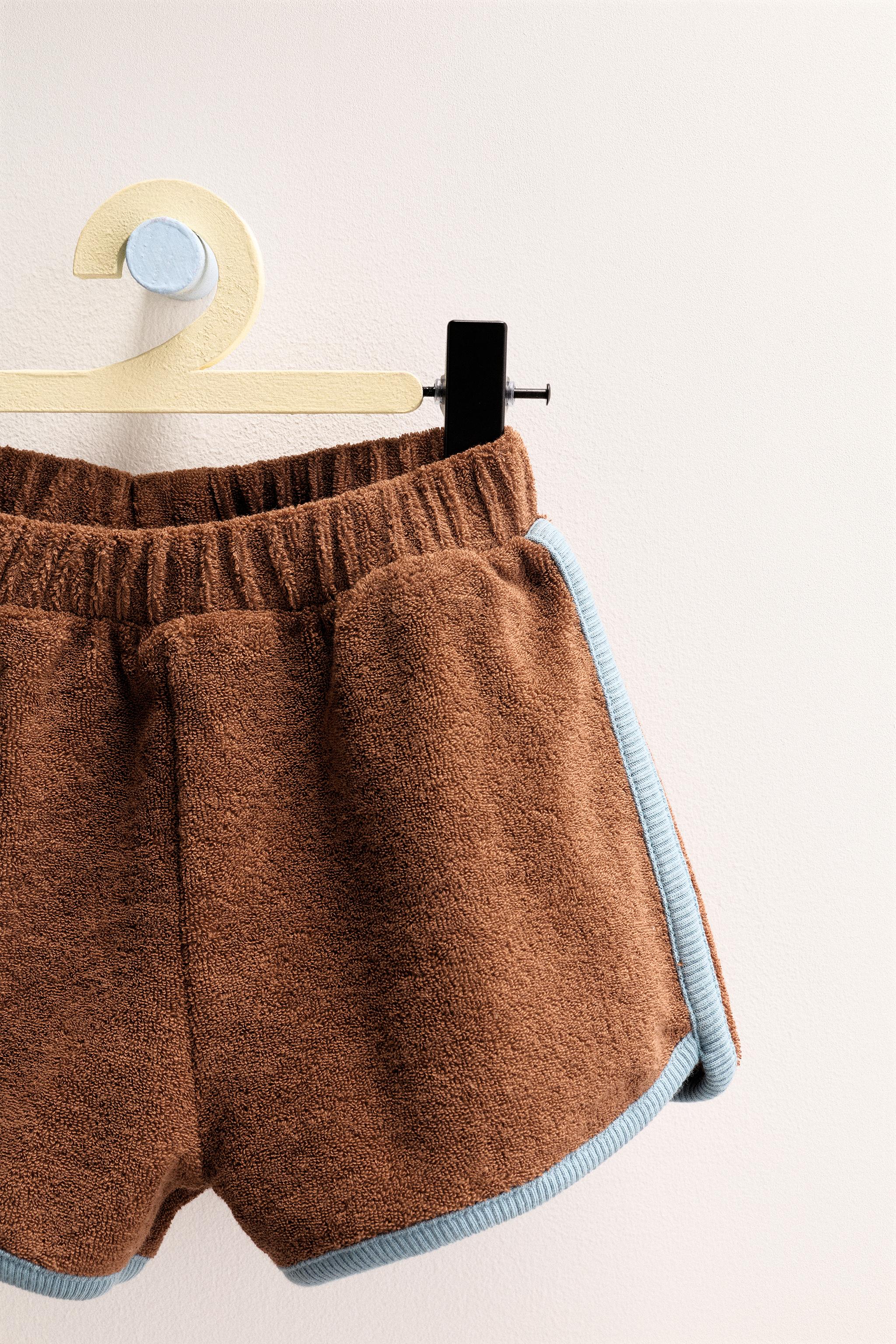 ZARA TIMELESS - SHORT EFFET ÉPONGE